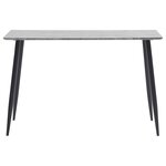 vidaXL Table de salle à manger Gris 120x60x75 cm MDF