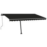 vidaXL Auvent automatique sur pied 400x300 cm Anthracite