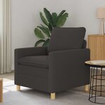 vidaXL Canapé Gris foncé 76 x 81 x 87 5 cm Tissu