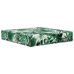 vidaXL Coussin de canapé d'extérieur 3 Pièces Motif feuille Polyester