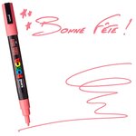 Marqueur posca pc-3m corail pointe fine conique