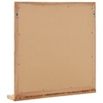 Vidaxl miroir de salle de bain 60 x 12 x 62 cm bois de noyer massif