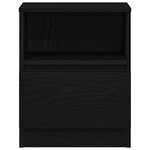 Armoires de chevet vidaXL 2 Pièces Chêne noir 40x40x50 cm en bois d'ingénierie