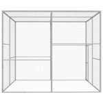 vidaXL Cage pour chat 3x3x2,5 m Acier galvanisé
