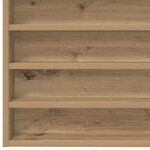 vidaXL Vitrine Chêne artisanal 100 x 8 5 x 50 cm Bois d'ingénierie