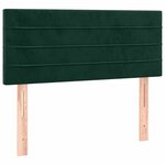 vidaXL Sommier à lattes de lit avec matelas Vert foncé 90x190 cm