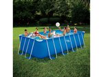 Piscine tubulaire rectangulaire TICO 1 - 4.88 x 2.44 x 1.22 m - Filtration à sable 4.5 m3/h