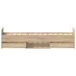 vidaXL Cadre de lit sans matelas chêne sonoma 75x190 cm