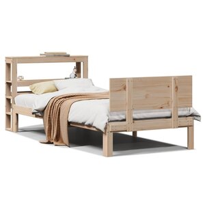 vidaXL Cadre de lit avec tête de lit sans matelas 75x190 cm