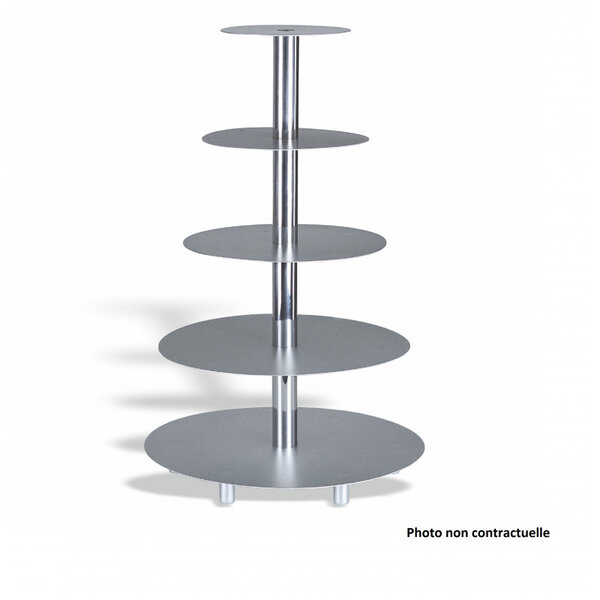 Présentoir à gâteaux en aluminium 3 niveaux - pujadas -  - aluminium