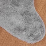 vidaXL Tapis en Fourrure Synthétique de Lapin Olite Gris 50 x 80 cm