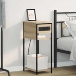 vidaXL Cabinet de chevet Chêne sonoma 41 x 28 x 76 cm