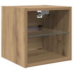 vidaXL Meubles TV muraux 8 Pièces Chêne artisanal Bois d'ingénierie