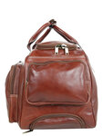 Sac de voyage cabine Travel à roulettes - Cuir Gras- KATANA - 60 CM - 33159-Marron