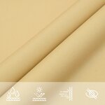 vidaXL Voile d'ombrage sable 6x3 m 100   polyester oxford