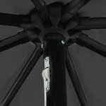 vidaXL Parasol de jardin Anthracite et noir 395 x 395 x 245 cm