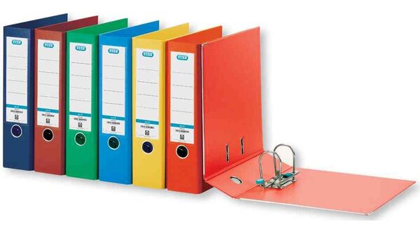 Classeur à levier SMART + Dos de 80 mm en PP A4 Vert Clair ELBA