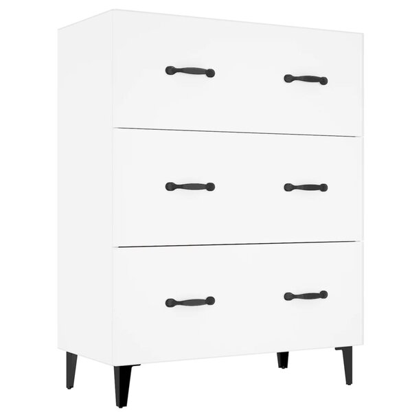 vidaXL Buffet blanc 69 5x34x90 cm bois d'ingénierie