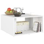 vidaXL Tables basses 4 Pièces blanc 33x33x33 cm bois d'ingénierie
