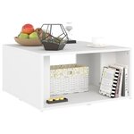 vidaXL Tables basses 4 Pièces Blanc 33x33x33 cm Aggloméré