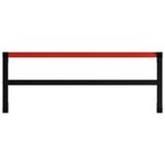 vidaXL Cadre de banc de travail Métal 150x57x79 cm Noir et rouge
