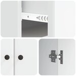 vidaXL Buffet Blanc 66 x 34 5 x 90 cm Bois d'ingénierie