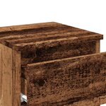 vidaXL Tables de chevet 2 Pièces vieux bois 30x30x40 cm bois d'ingénierie