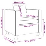 vidaXL Fauteuil noir similicuir