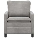 vidaXL Canapé Gris clair 76 x 81 x 87 5 cm Velours