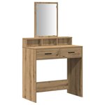 vidaXL Table de Toilette Chêne artisanal 79 x 41 x 140 cm