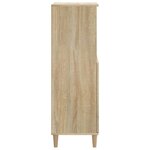 vidaXL Buffet haut Chêne sonoma 60x36x110 cm Bois d'ingénierie