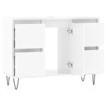 vidaXL Armoire de salle de bain blanc brillant 80x33x60 cm