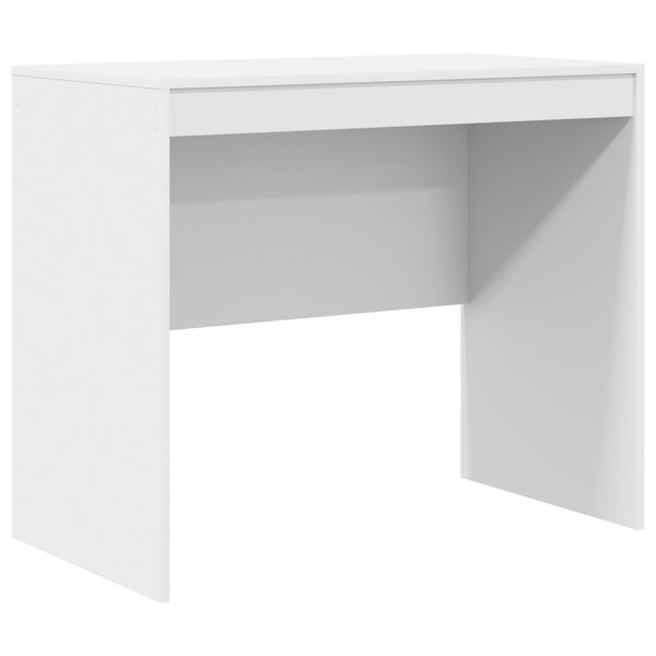 vidaXL Bureau d'ordi Blanc Bois d'ingénierie 90 x 50 x 76 cm Solide