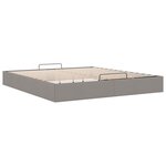 VidaXL Cadre de lit ottoman sans matelas taupe 160x200 cm tissu