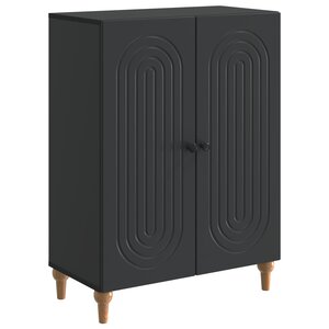 vidaXL Buffet Noir 66 x 34 5 x 90 cm Bois d'ingénierie