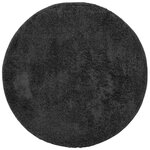 vidaXL Tapis shaggy PAMPLONA poils longs moderne anthracite Ø 120 cm
