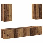 vidaXL Ensemble meuble TV 4 Pièces Bois ancien 160 x 30 x 30 cm