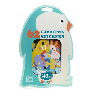 Djeco DJ00054 - Gommettes Animaux de la banquise
