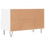 vidaXL Meuble TV Blanc 80x36x50 cm Bois d'ingénierie