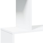 vidaXL Étagère séparatrice de pièce à 6 niveaux blanc 70x24x193 cm