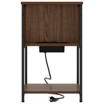 vidaXL Armoires de chevet 2 Pièces Chêne marron 40 x 40 x 61 cm