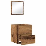 vidaXL Cabinet de salle de bain Bois Ancien 41 x 38 5 x 45 cm