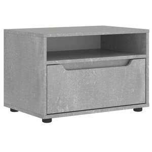 vidaXL Meuble TV VISNES gris béton 60x40x38 cm bois d'ingénierie