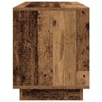 vidaXL Meuble TV avec éclairage LED vieux bois 100x41x50 cm