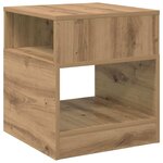 vidaXL Table d'appoint 2 Pièces Chêne artisanal 40 5 x 40 x 45 cm