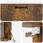 vidaXL Meuble TV mural Chêne fumé 98 x 31 x 30 cm Bois d'ingénierie
