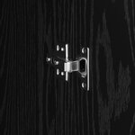 vidaXL Buffet en chêne noir Chêne noir MDF et placage en bois Moyen