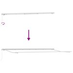 vidaXL Auvent Blanc 6 x 3 m Métal
