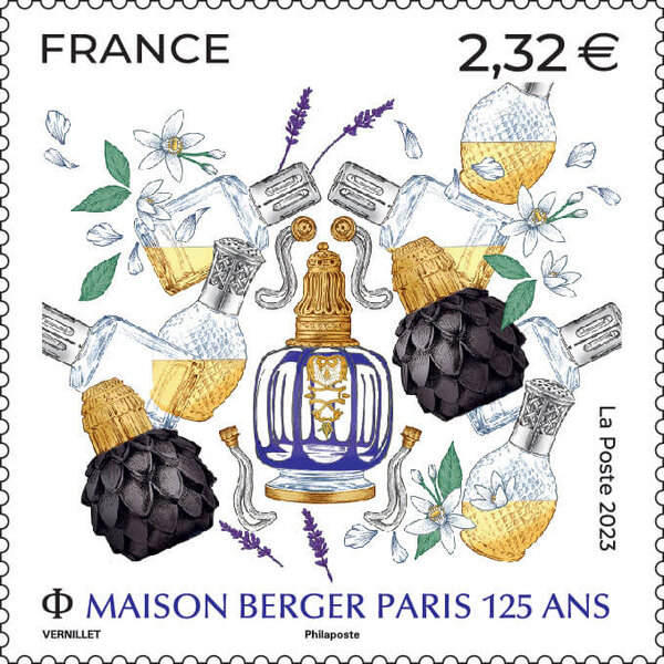  Timbre - Maison Berger - 125 ans - Lettre verte 