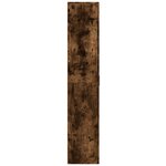 vidaXL Buffet haut chêne fumé 80x35x180 cm bois d'ingénierie